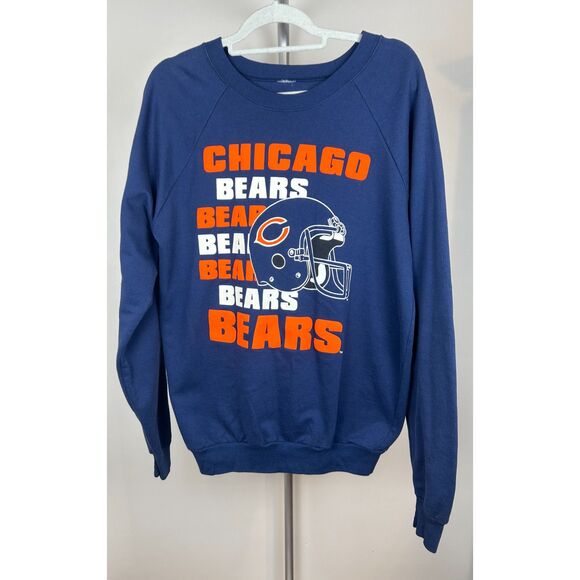Vintage 90’s NFL Chicago Bears Spellout Crewneck Sweatshirt S/M - Picture 1 of 2
